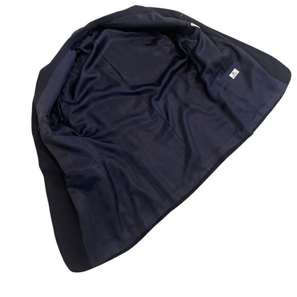 Luca Bertoni 100% pure new wool navy 3 button blazer sports jacket size 42 tall - Picture 4 of 6
